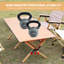 Table de camping d'extérieur rectangulaire L 45,66 po x l 23,62 po Jene-1769945027
