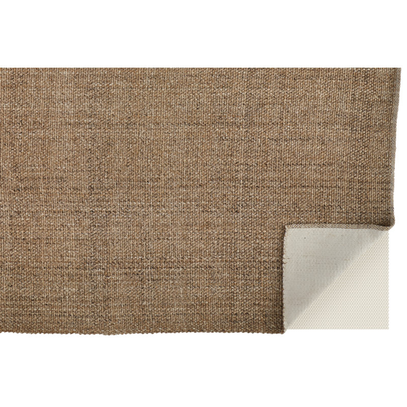 Siona Handwoven Tobacco Brown Indoor/Outdoor Area Rug, Rectangle 8' x 10'
