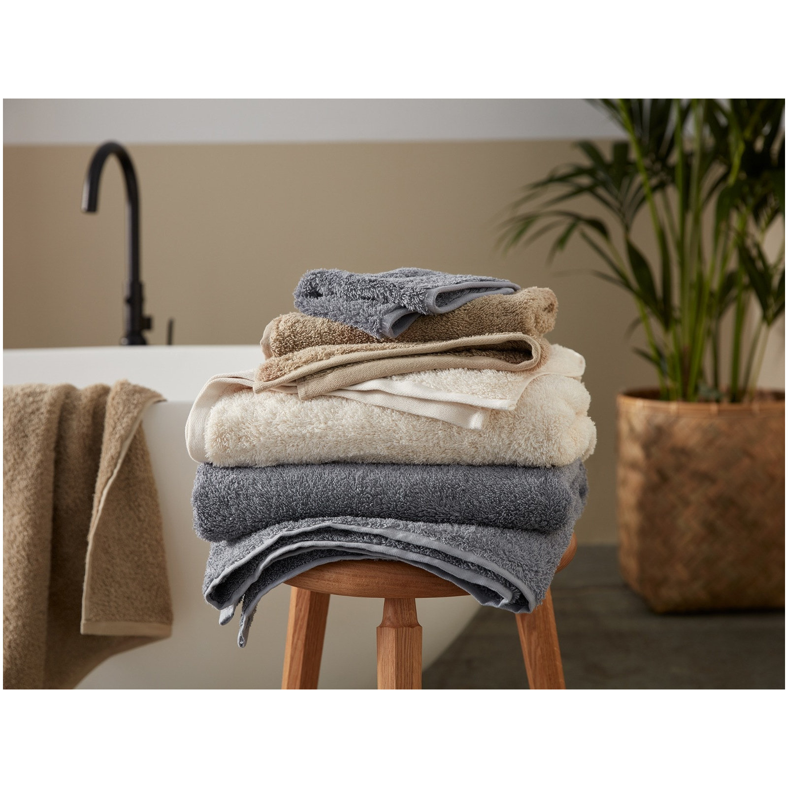 Cloud Loom Organic Bath Towel, Steel Blue, Hand Towel - 1 Pack