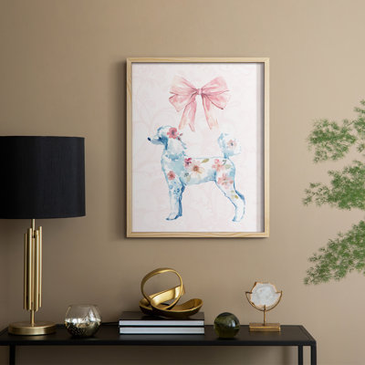 «Frilly Lily», reproduction encadrée - bois massif