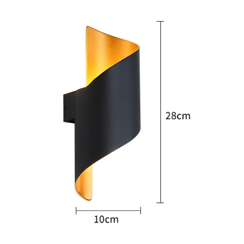 Matte Black 28cm H Outdoor Sconce