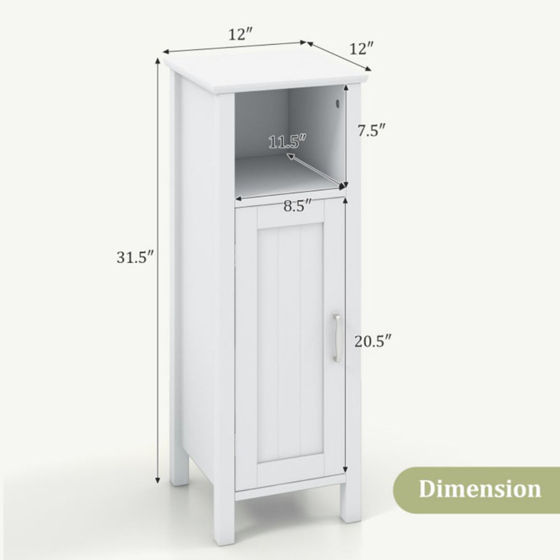 Armoire à linge Malyna, Blanc