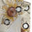 Red Barrel Studio® Floral Grommet Curtain Summer Bloom Floral Pattern 50" x 72" Chocolate Mustard and Cream-512105149
