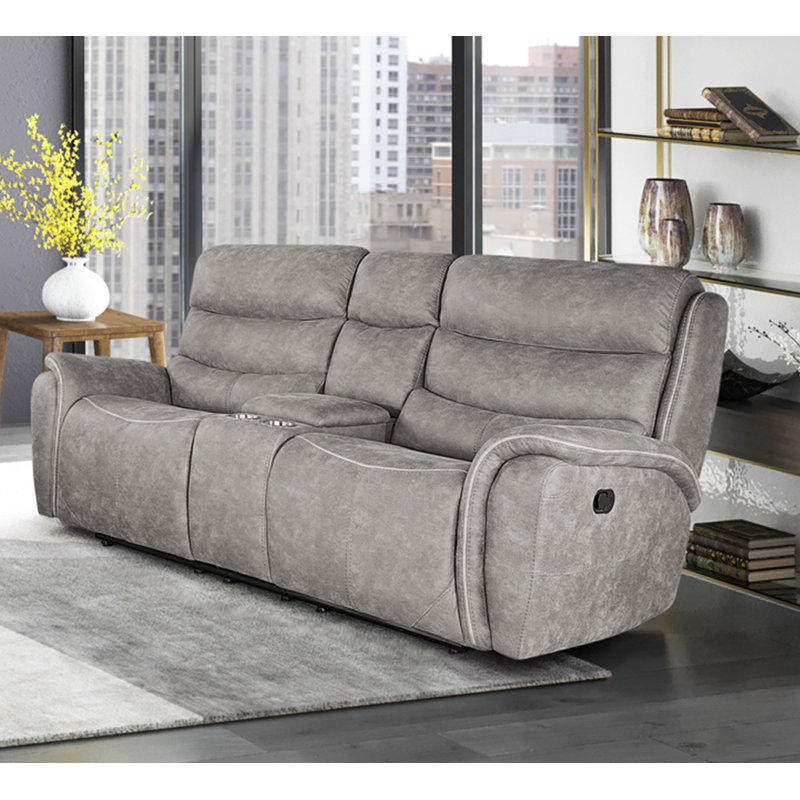 Causeuse inclinable rembourrée 79,5 po Rieka