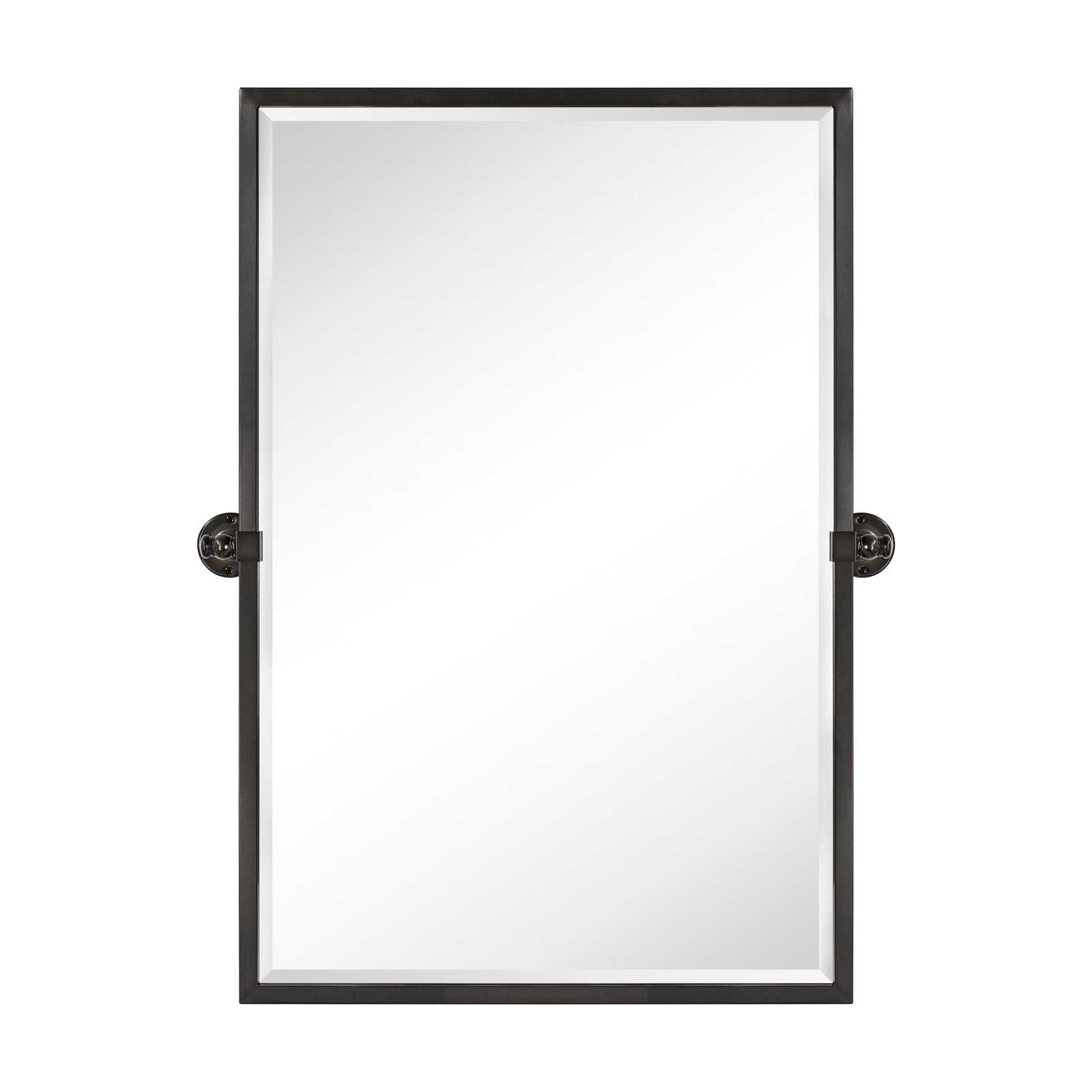 Metal Rectangle Mirror, 36" x 24", Oil Rubbed Bronze
