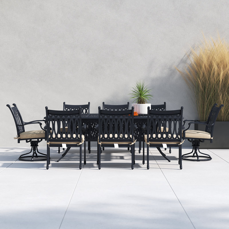 Brockport Dining Set with Cushions
