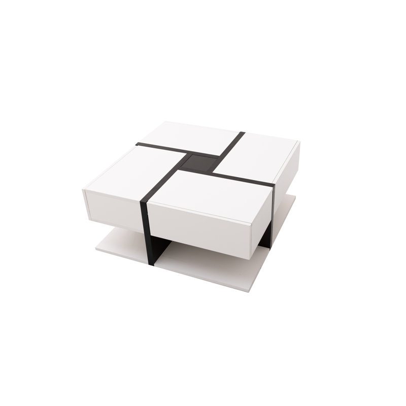 Caelinn Coffee Table with Storage, White