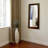 Aurora Brown Finished Rectangular Mirror With Rubber Wood Frame, 70.5" H X 30.9" W X 0.87" D