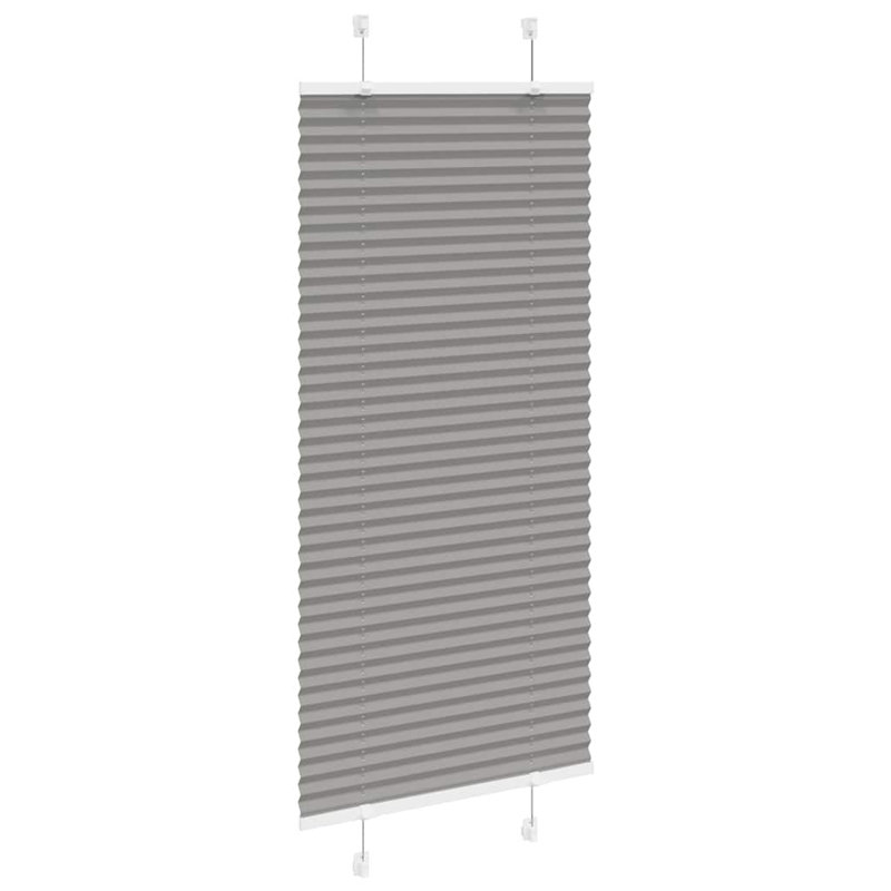 Room Darkening Pleated Blind, 60cmW x 150cmL, Anthracite