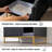 32'' Black Modern Cat Litter Box Enclosure-1288798690