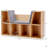 Bookcase With Reading Nook And Cushion, Multi-Purpose Storage Organizer-846477675