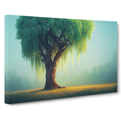 Luxurious Weeping Willow Tree - Wrapped Canvas