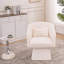 Fauteuil d'appoint pivotant rembourré-1680943853