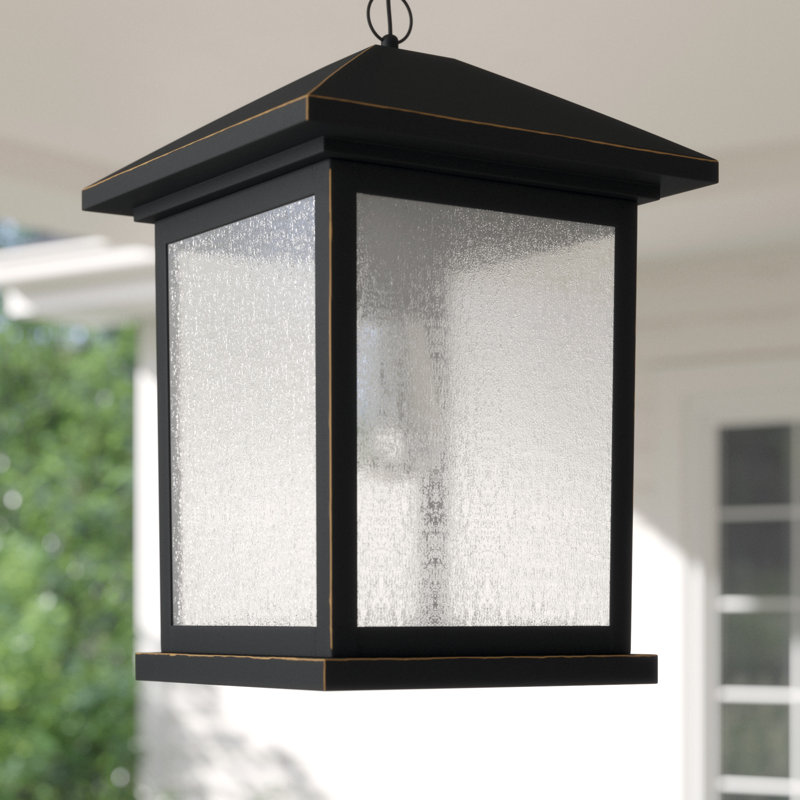 Lanterne suspendue d'extérieur 1 lumière Lovette, H 15,25 po x l 9,5 po