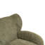 Chaise nordique, chaise multifonctionnelle en tissu chenille, canapé décoratif, dossier incurvé, salle d'étude de salon, vert olive