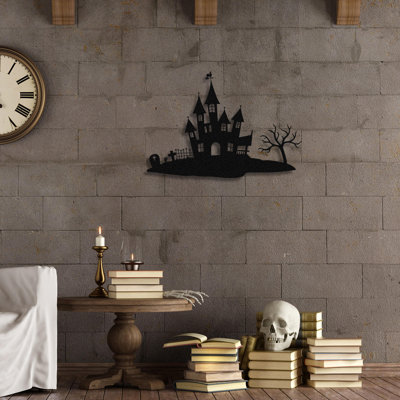 Stylish Decorative Metal Wall Accessory, Black, 27.6 x 18.9 inches | 100% Metal, Thickness: 0.05 inches | Durable & Eye-Catching Design for Modern Home Decor, Perfect for Living Room & Office Spaces