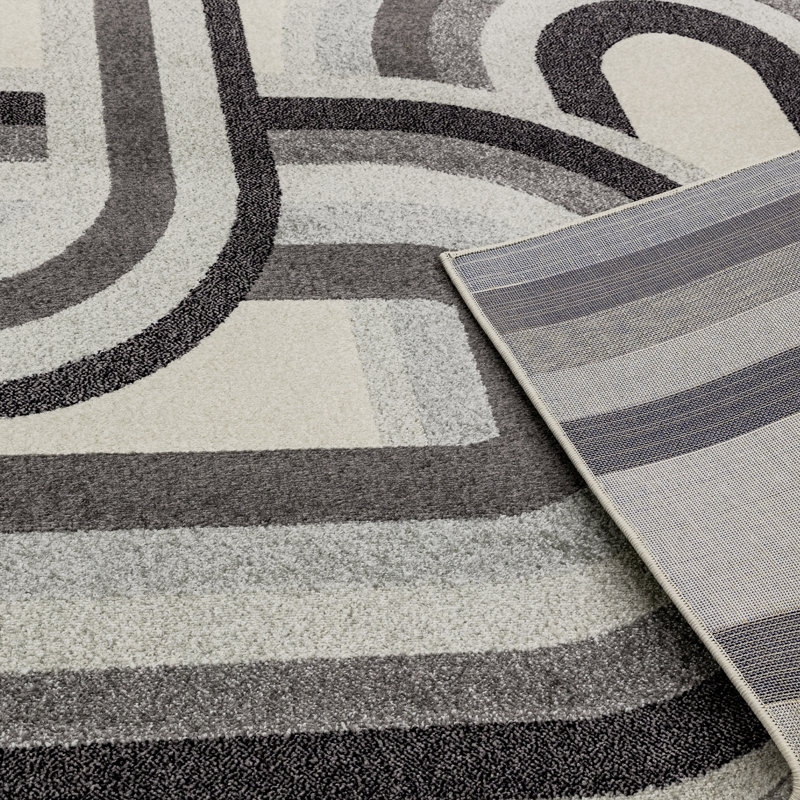 Brookneal Grey/Ivory Rug, Rectangle 200 x 290cm