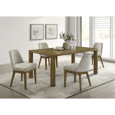 Bryant Brown Oak 5-Piece Rectangular Dining Set