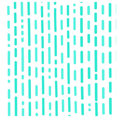 Édredon turquoise à lignes verticales