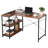 Kershner Home Office Desk with Bookshelf - 3-Tier Shelf Desk & Workstation