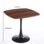 Table de salle à manger Mid-Century 1 + 4, table à piédestal avec dessus et pieds en métal pour - 6 personnes, table basse, surface lisse Entretien facile 5: Stable de loisir à nettoyer