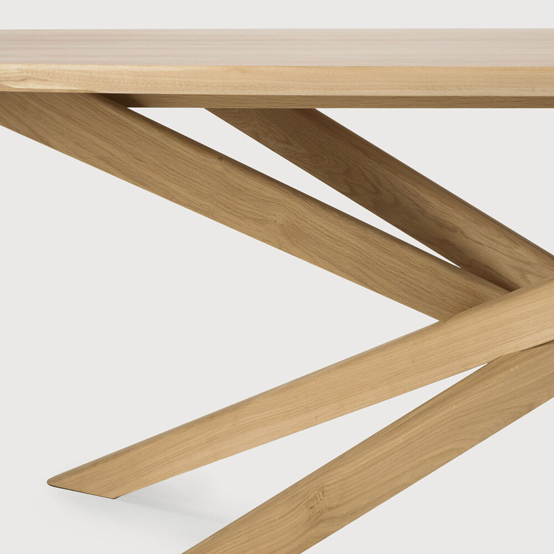 Mikado Solid Wood Coffee Table, Oak, 16" H x 56.3" L x 26.4" W