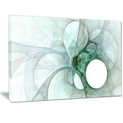 «White Fractal Angel Wings», impression sur toile tendue