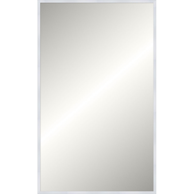Davenport Solid Wood Mirror, 35.75" x 23.75", Rectangle, Matte White