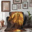 «Whimsical Night Sky» - couverture sherpa 1 pièce de qualité supérieure - reproduction d'art luxueuse-97621248