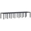 Ensemble de salle à manger de jardin avec coussins 17 pièces vidaXL Anthracite PP-1636585387