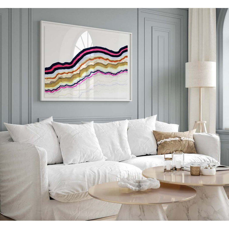 Symphonic Atlas By Kristi Kohut, White Wood, 48" H x 36" W