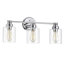 KARSON 23" Wide Bath Vanity Fixture – Almallah 3 Light Chrome Bathroom Light-2112220033-2020815061