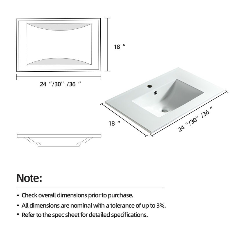 Bathroom Sink 30inch