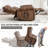 Leatheraire Heat Massage Dual Motor Infinite Position Up To 350 LBS Large Electric Power Lift Recliners With Hidden Cup Holders, Power-Remote, Medium-Firm And Heavy Duty-684718607