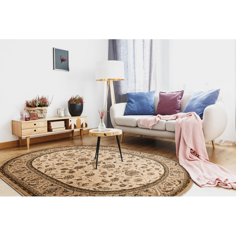 Oval Derly Oriental Wool Area Rug, Oval 200 x 300cm