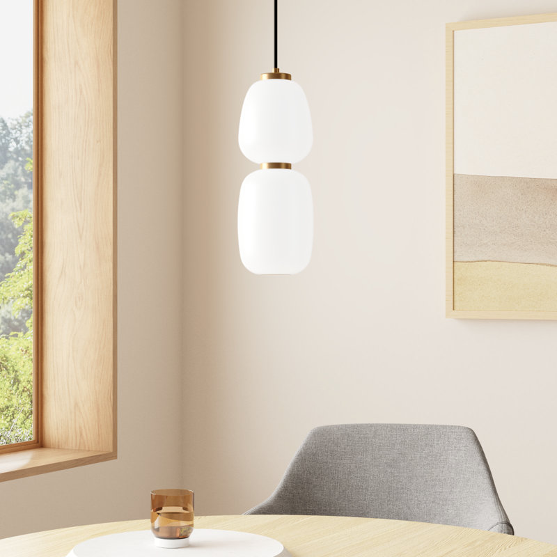Kace 2-Light Dimmable LED Geometric Pendant 