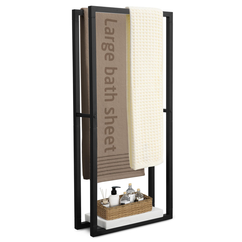  Porte-serviettes sur pied KES, H 42,13 po x L 7,5 po x P 19,69 po