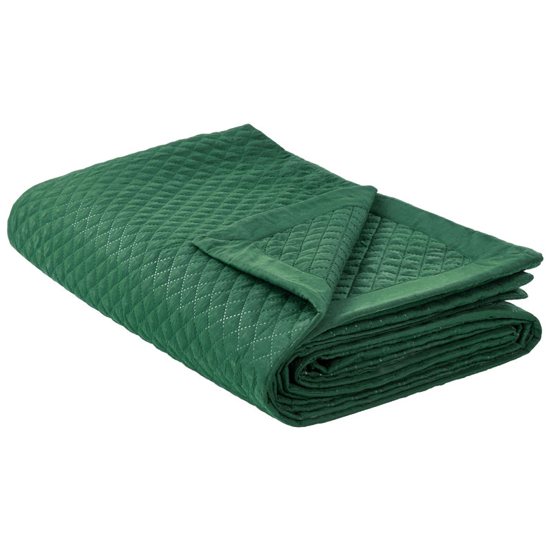 NAPE Polyester Bedspread, 200 x 220 cm Bedspread, Green