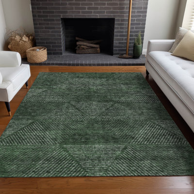 Premium Machine Washable Prisco Fern Rug