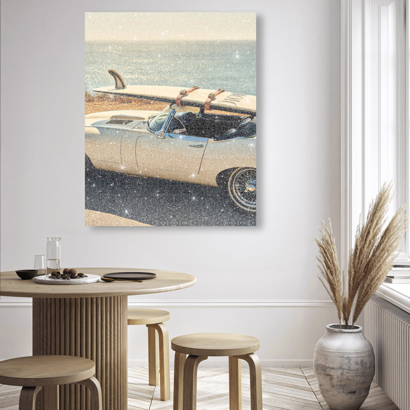 Board on Jaguar II Canvas Transportation Print by Oliver Gal, Black Frame, 16 x 20, 36"H x 45"W, Gallery Wrapped