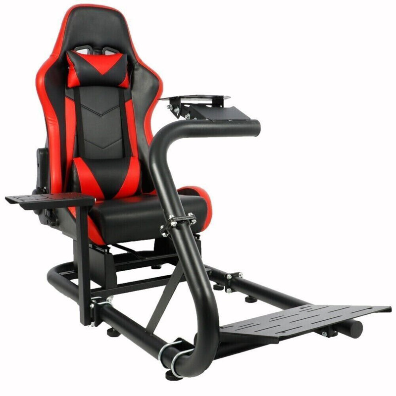 Anman Racing Simulator Cockpit With Seat Fit Logitech G920 G923 Thrustmaster