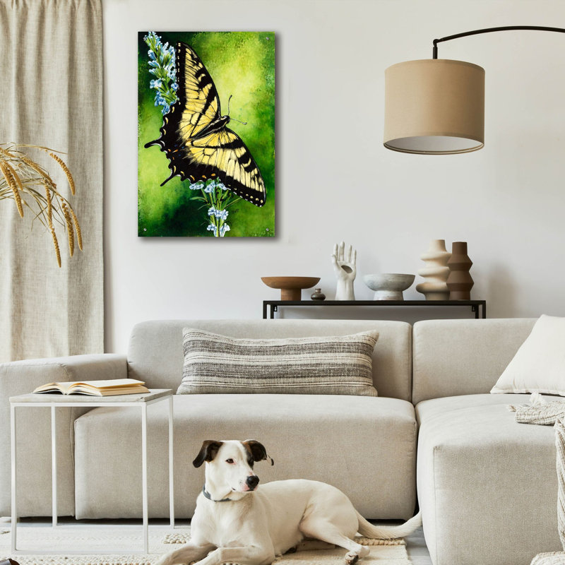 Ebern Designs «Fragile Beauty» par Barbara Keith, art mural en verre acrylique, H 36 po x l 24 po x P 0,2 po