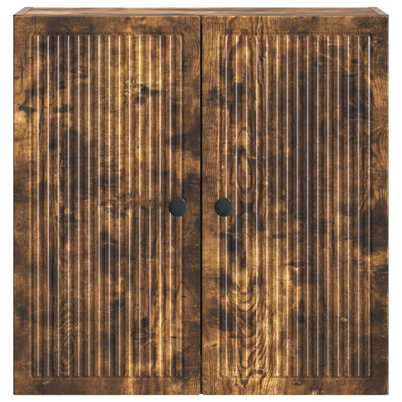 2 -Door Rectangle Accent Cabinet, Smoked Oak
