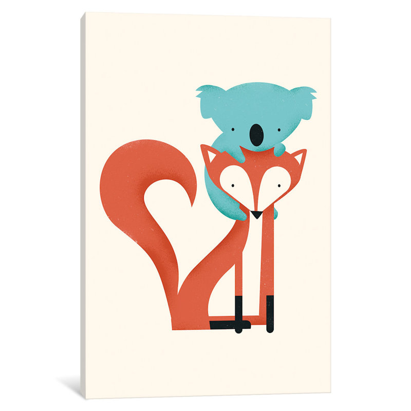 «Fox and Koala», impression, H 60 po x l 40po x P 1,5 po, Toile