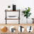 Clamp On Desk Organizer Shelf, 12 Inch Clamp-On Above Or Under Desktop Storage Shelf,2 Tier Clip On Shelving Unit For Table Accessories (Brown)