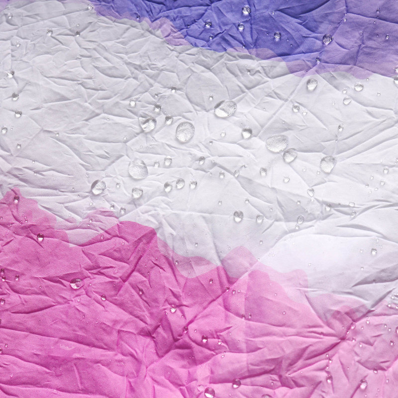 Rideau de douche Crinkle, Rose