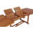 Chenai Rectangular  A-Grade Teak Wood Extendable Outdoor Dining Table With Umbrella Hole , 118'' in. W 47'' in. D