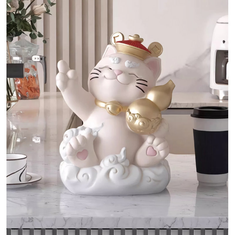 Apolito Figurines & Sculptures, White/Gold