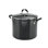 Marmite couverte 12 pte - Sp, Xtr antiadhésif - gris anthracite - style Mex