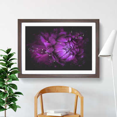 Purple Flower Vol.1 1 Piece Single Picture Frame Wall Art